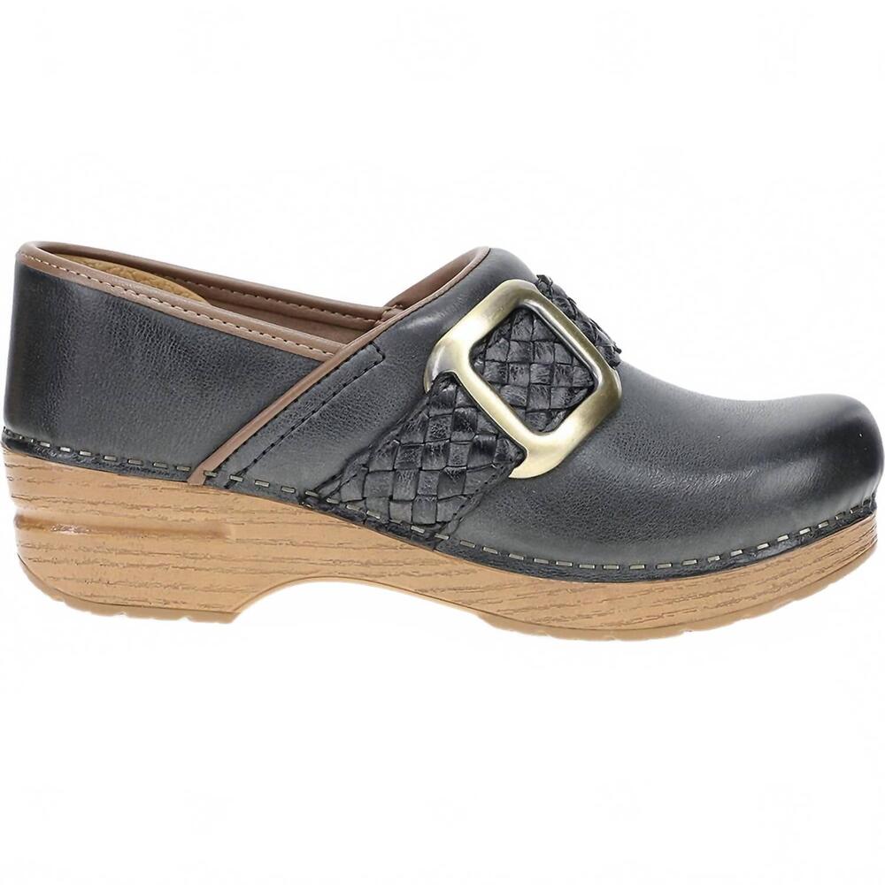 NEW DANSKO women's pro braided clogs in black